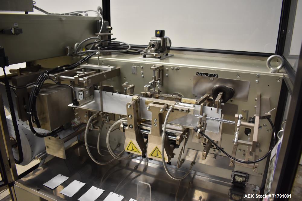 Used Enflex Model F11 Small Footprint Horizontal Form Fill Seal Pouch Machine.