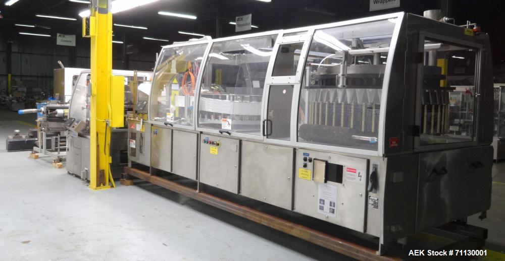 Used- Jones Pouch King Large Center Horizontal Form FIll  Seal Machine