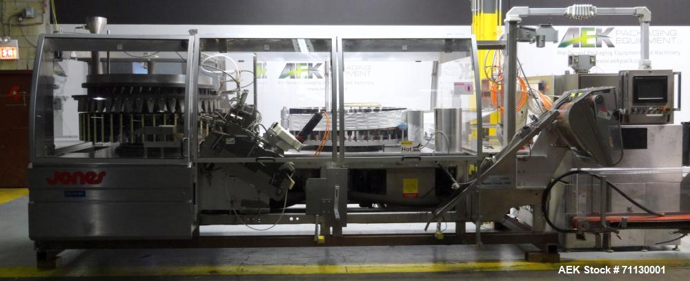 Used Jones Pouch King Large Center Horizontal Form FIll  Seal Machine