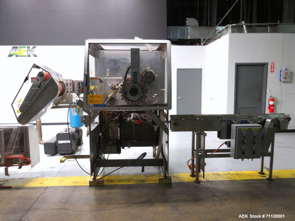 Used Jones Pouch King Large Center Horizontal Form FIll  Seal Machine