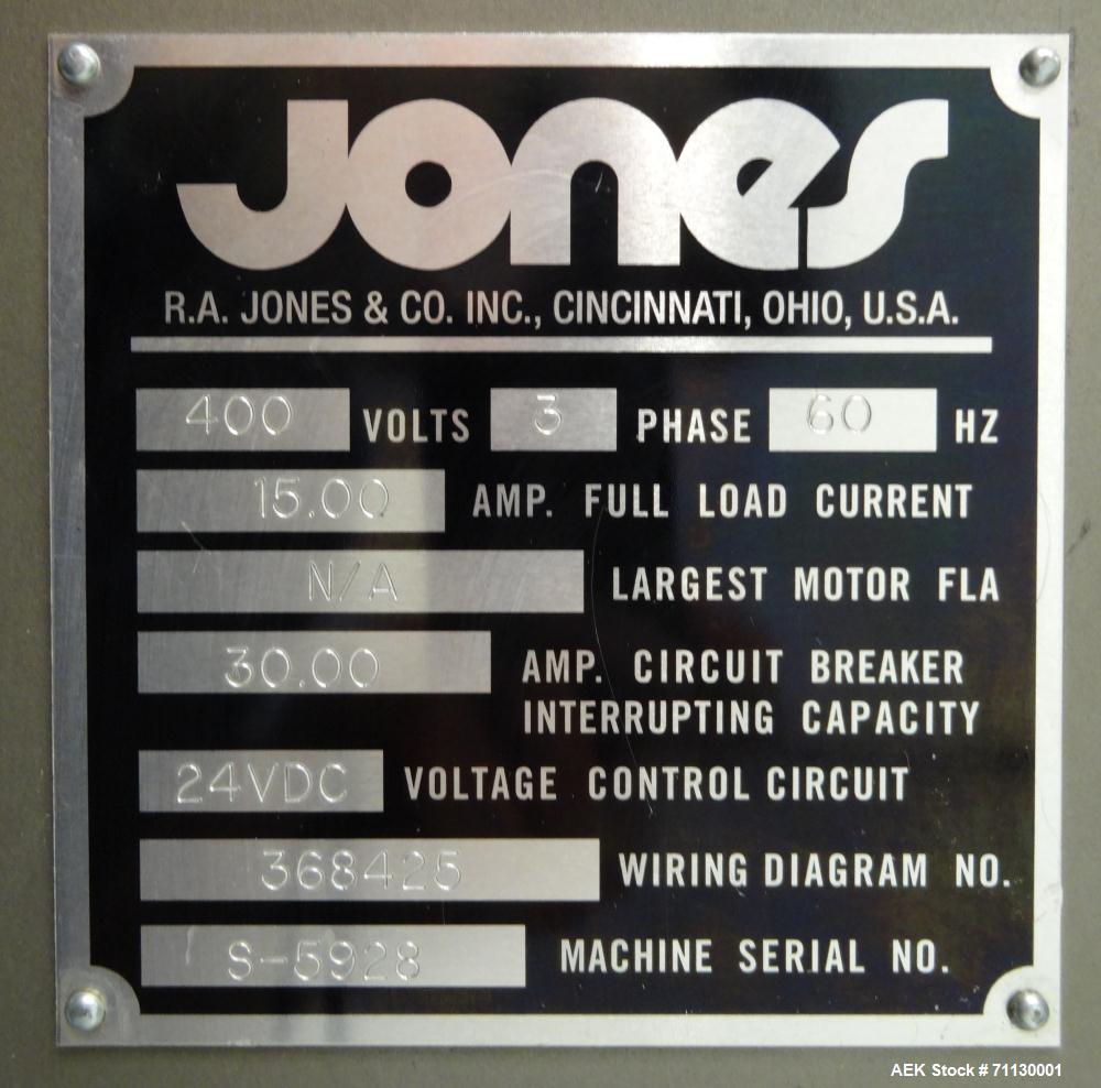 Used- Jones Pouch King Large Center Horizontal Form FIll  Seal Machine