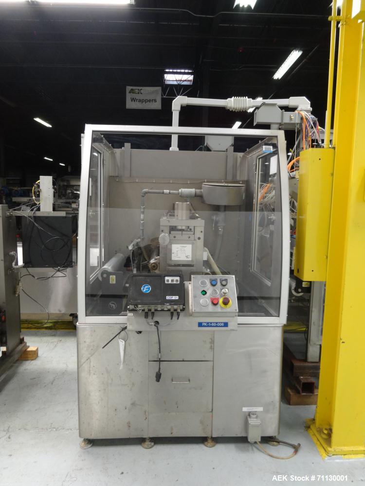 Used Jones Pouch King Large Center Horizontal Form FIll  Seal Machine