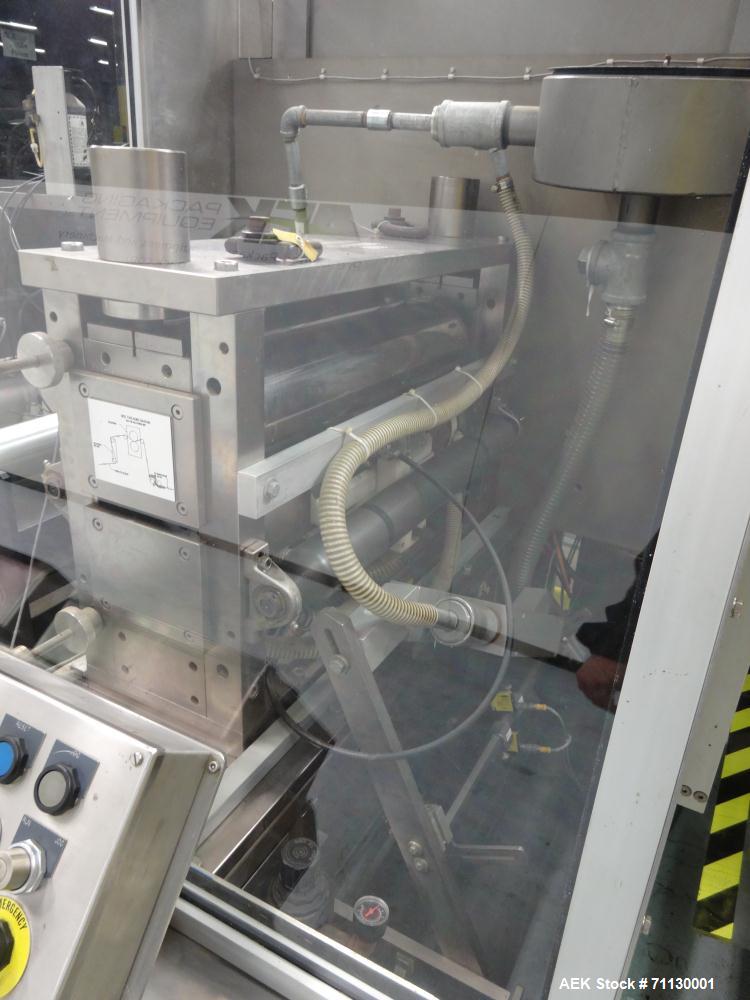 Used Jones Pouch King Large Center Horizontal Form FIll  Seal Machine