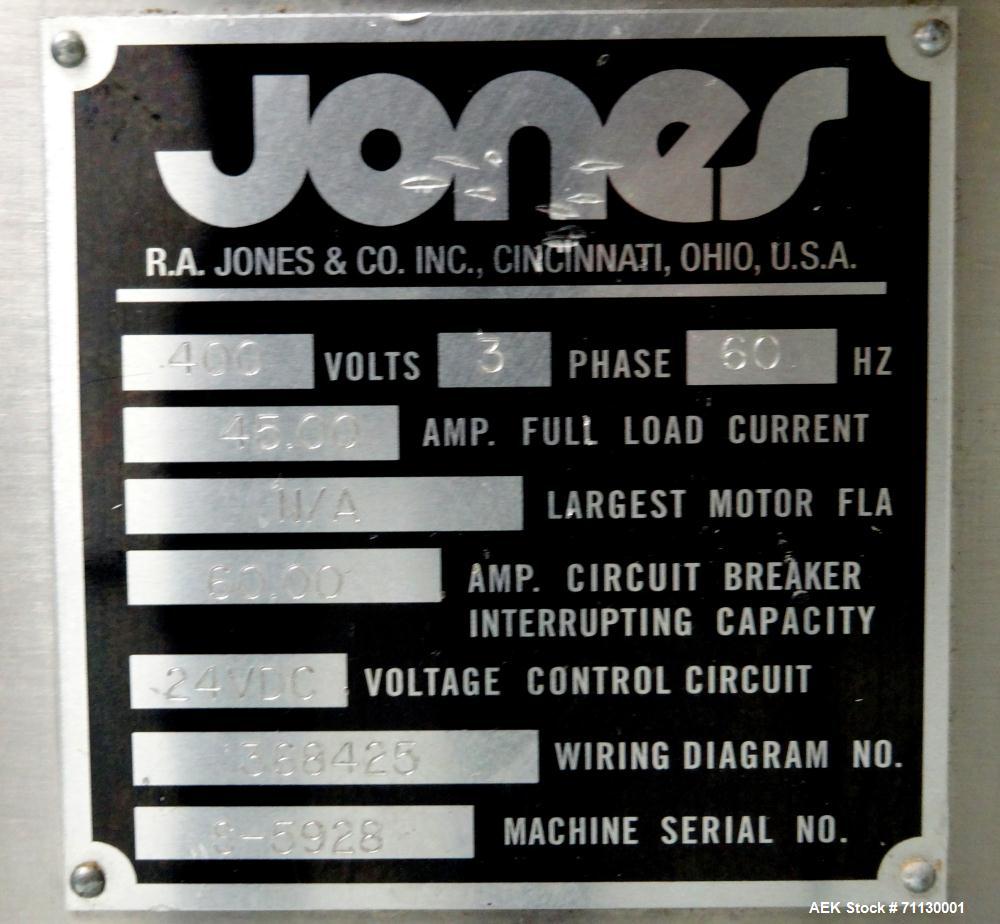 Used- Jones Pouch King Large Center Horizontal Form FIll  Seal Machine