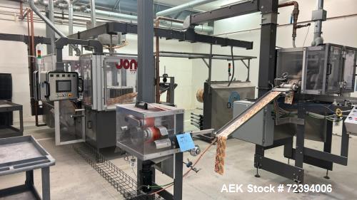 Used R.A. Jones Pouch King PK4000 Horizontal Form Fill Seal Sachet Packaging Line with Film Splicer & Rotary Knife