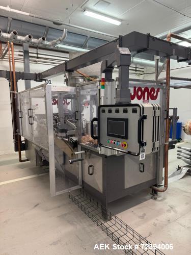 Used R.A. Jones Pouch King PK4000 Horizontal Form Fill Seal Sachet Packaging Line with Film Splicer & Rotary Knife