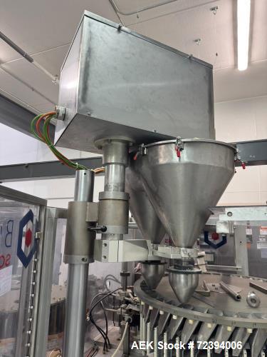 Used R.A. Jones Pouch King PK4000 Horizontal Form Fill Seal Sachet Packaging Line with Film Splicer & Rotary Knife