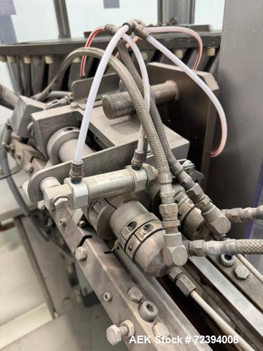 Used R.A. Jones Pouch King PK4000 Horizontal Form Fill Seal Sachet Packaging Line with Film Splicer & Rotary Knife