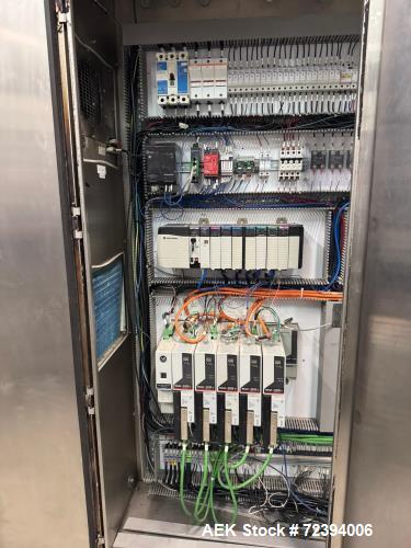 Used R.A. Jones Pouch King PK4000 Horizontal Form Fill Seal Sachet Packaging Line with Film Splicer & Rotary Knife