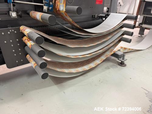 Used R.A. Jones Pouch King PK4000 Horizontal Form Fill Seal Sachet Packaging Line with Film Splicer & Rotary Knife