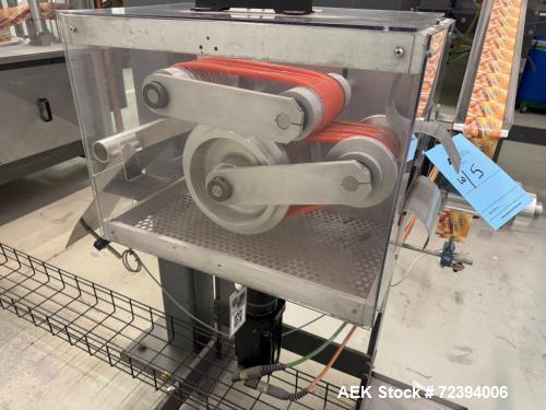 Used R.A. Jones Pouch King PK4000 Horizontal Form Fill Seal Sachet Packaging Line with Film Splicer & Rotary Knife