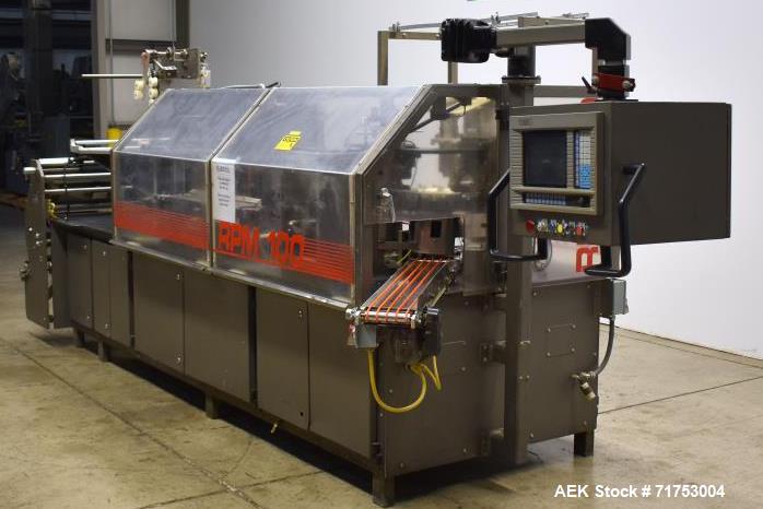 Used Klockner Bartelt RPM-100 Horizontal Form Fill Seal Pouch Packager.