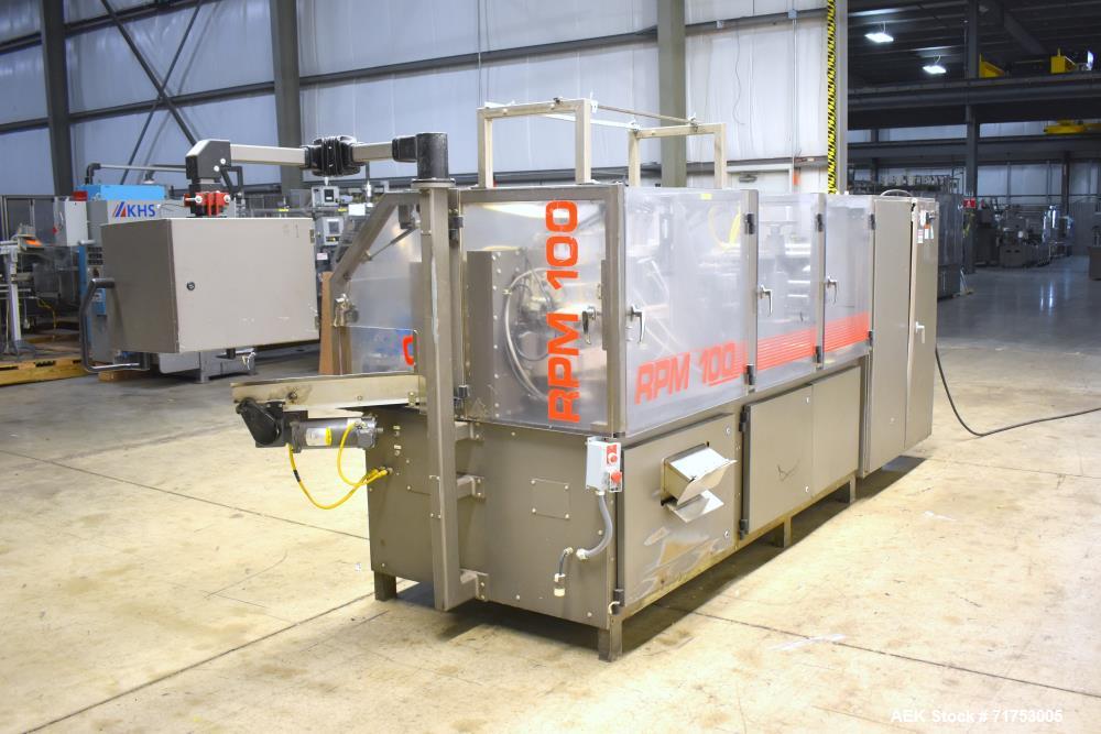 Used Bartelt RPM-100 Rotary Horizontal Form Fill & Seal Pouch Machine.