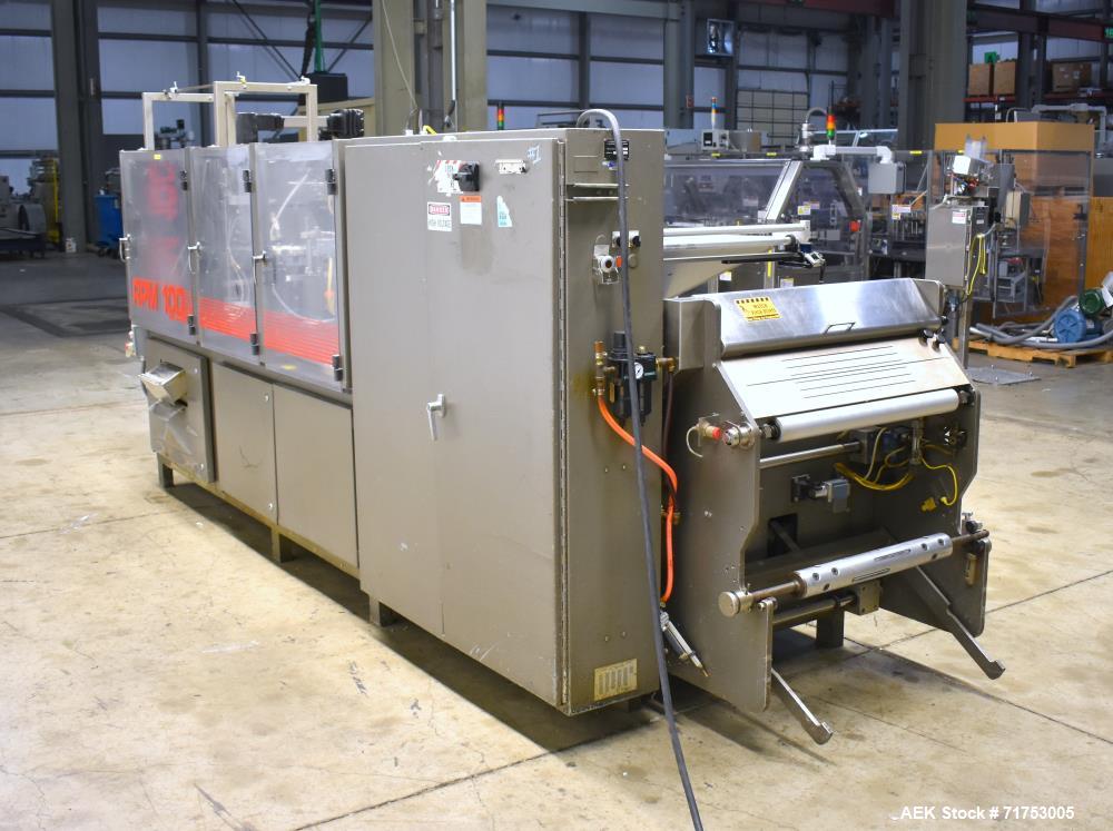 Used Bartelt RPM-100 Rotary Horizontal Form Fill & Seal Pouch Machine.