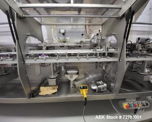 Used- Mespack Model H-260-FE Horizontal Form Fill Seal for Stand Up Pouches. Capable of speeds up to 100 pouches per minute....