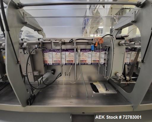 Used- Mespack Model H-260-FE Horizontal Form Fill Seal for Stand Up Pouches. Capable of speeds up to 100 pouches per minute....