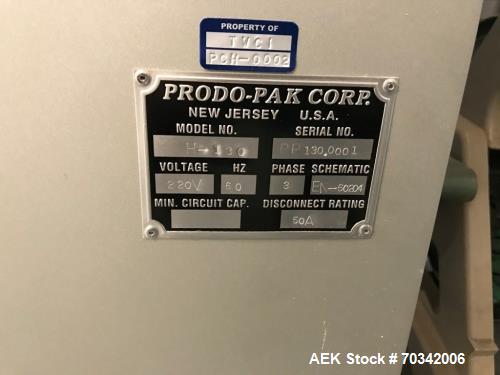 Used- Prodo-Pak Form/Fill/Seal Machine.