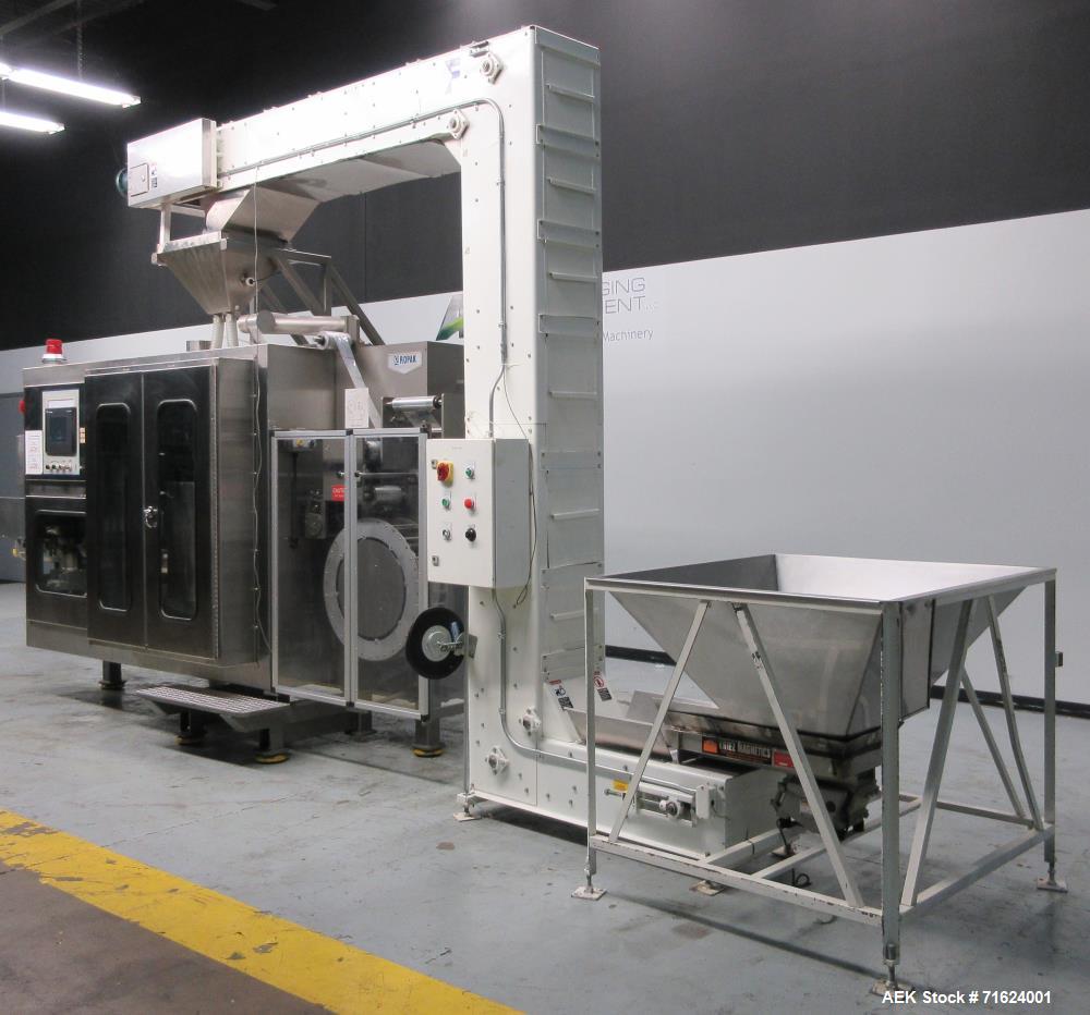 Used Ropak Model V High Speed Rotary Pouch Machine