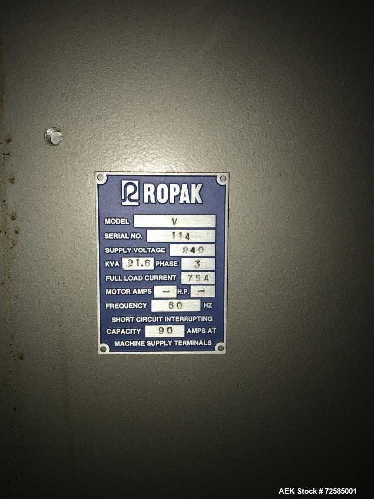 Used Ropak Model V High Speed Horizontal Form Fill Seal Machine