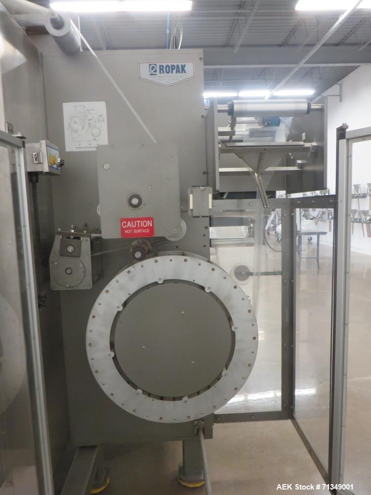 Used Ropak High Speed Rotary Pouch Machine with Volumetric Product Feeder