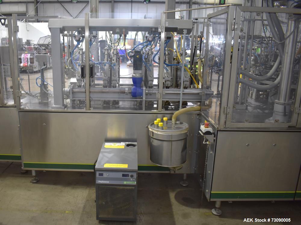 Used SN Machinery (Laudenberg) Model FBM22 Duplex Horizontal Form, Fill and Seal Pouch Machine with Zipper Attachment. Pouching Machine, capable of making stand-up pouches at speeds up to 200 pouches...