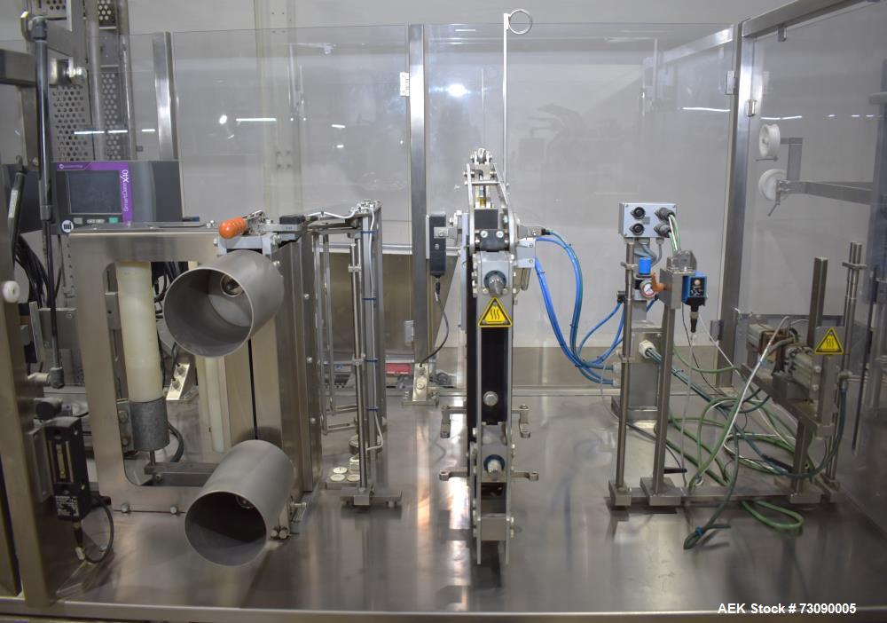 Used SN Machinery (Laudenberg) Model FBM22 Duplex Horizontal Form, Fill and Seal Pouch Machine with Zipper Attachment. Pouching Machine, capable of making stand-up pouches at speeds up to 200 pouches...