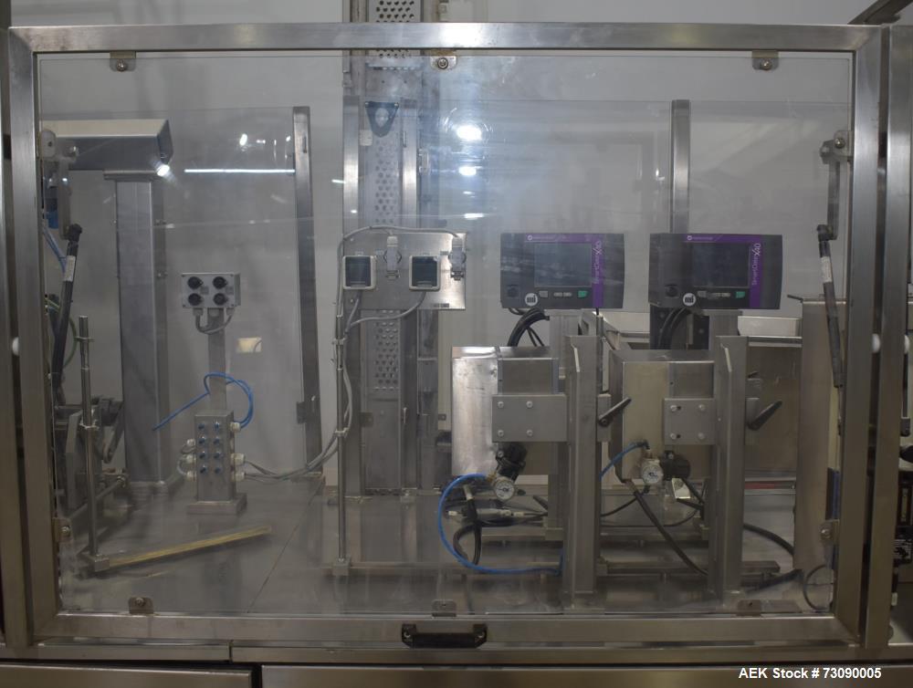Used SN Machinery (Laudenberg) Model FBM22 Duplex Horizontal Form, Fill and Seal Pouch Machine with Zipper Attachment. Pouching Machine, capable of making stand-up pouches at speeds up to 200 pouches...