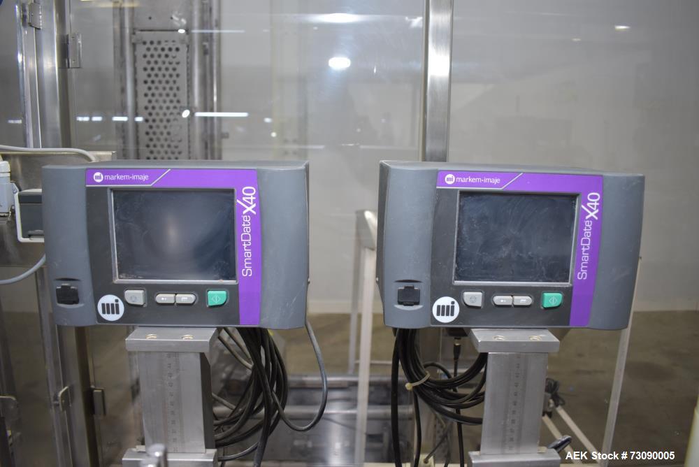 Used SN Machinery (Laudenberg) Model FBM22 Duplex Horizontal Form, Fill and Seal Pouch Machine with Zipper Attachment. Pouching Machine, capable of making stand-up pouches at speeds up to 200 pouches...