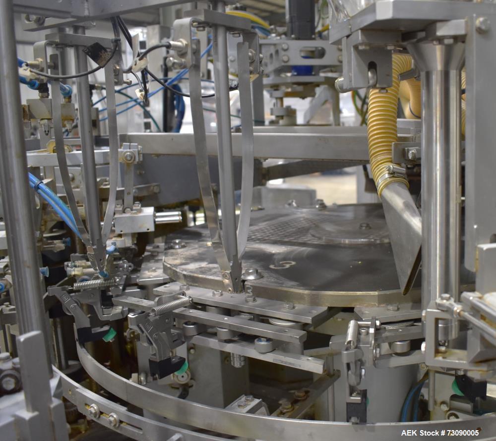 Used SN Machinery (Laudenberg) Model FBM22 Duplex Horizontal Form, Fill and Seal Pouch Machine with Zipper Attachment. Pouching Machine, capable of making stand-up pouches at speeds up to 200 pouches...