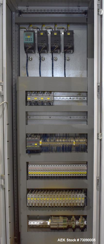 Used SN Machinery (Laudenberg) Model FBM22 Duplex Horizontal Form, Fill and Seal Pouch Machine with Zipper Attachment. Pouching Machine, capable of making stand-up pouches at speeds up to 200 pouches...