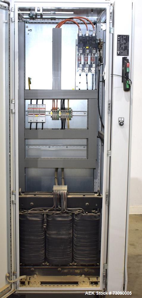 Used SN Machinery (Laudenberg) Model FBM22 Duplex Horizontal Form, Fill and Seal Pouch Machine with Zipper Attachment. Pouching Machine, capable of making stand-up pouches at speeds up to 200 pouches...