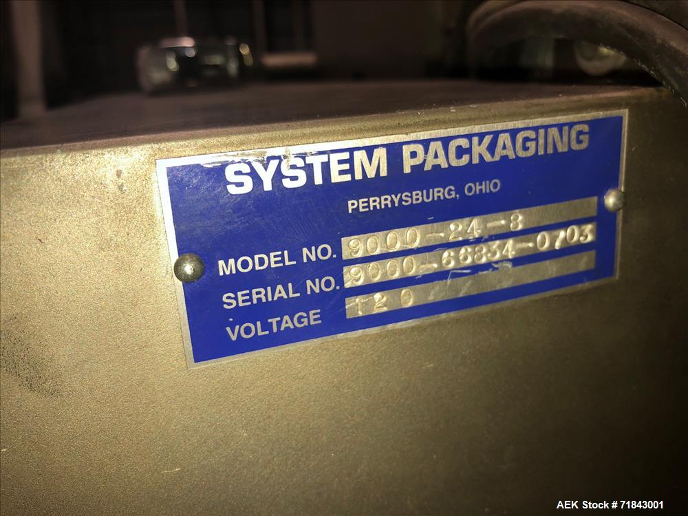 Used- System Packaging Model 9000-24-8 Cold Seal Horizontal Wrapper