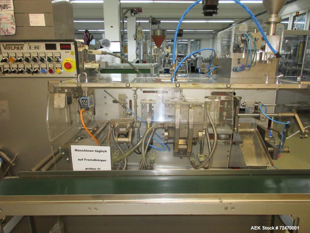 Used Volpak S-90 Horizontal Flat Pouch Machine