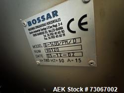 Used-Bossar Form & Fill Horizontal Pouch Filler.  Model B14 PH D