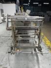 Used Bossar Model B 3700, Horizontal Pouch Form fill seal, Allen-Bradley controls, produces horizontal pouches from 5