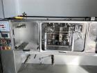 Used Bossar Form & Fill Horizontal Pouch Filler, Model B 1400 D. Capable of speeds up to 110. Size range 50mm to 140mm wide x 50mm to 210mm height. Maximum fill volume 400cc. Setup for 4 sided seal p...