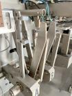 Used Bossar Form & Fill Horizontal Pouch Filler, Model B 1400 D. Capable of speeds up to 110. Size range 50mm to 140mm wide x 50mm to 210mm height. Maximum fill volume 400cc. Setup for 4 sided seal p...