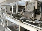 Used Bossar Form & Fill Horizontal Pouch Filler, Model B 1400 D. Capable of speeds up to 110. Size range 50mm to 140mm wide x 50mm to 210mm height. Maximum fill volume 400cc. Setup for 4 sided seal p...
