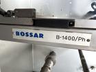 Used Bossar Form & Fill Horizontal Pouch Filler, Model B 1400 D. Capable of speeds up to 110. Size range 50mm to 140mm wide x 50mm to 210mm height. Maximum fill volume 400cc. Setup for 4 sided seal p...