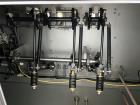 Used Bossar Form & Fill Horizontal Pouch Filler, Model B 1400 D. Capable of speeds up to 110. Size range 50mm to 140mm wide x 50mm to 210mm height. Maximum fill volume 400cc. Setup for 4 sided seal p...