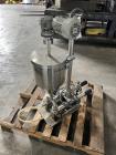 Used Bossar Form & Fill Horizontal Pouch Filler, Model B 1400 D. Capable of speeds up to 110. Size range 50mm to 140mm wide x 50mm to 210mm height. Maximum fill volume 400cc. Setup for 4 sided seal p...