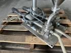 Used Bossar Form & Fill Horizontal Pouch Filler, Model B 1400 D. Capable of speeds up to 110. Size range 50mm to 140mm wide x 50mm to 210mm height. Maximum fill volume 400cc. Setup for 4 sided seal p...