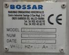 Used Bossar Model B3700D Horizontal Pouch Form  for Dual Head Filler,  Allen-Bradley controls, produces horizontal pouches from 5