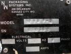 Used N & W Packaging Machinery Automatic Form, Fill and Seal Machine, model PF-III-R. Approximate package size range: Minimum width 2