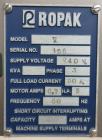 Used Ropak Model V High Speed Rotary Pouch Machine