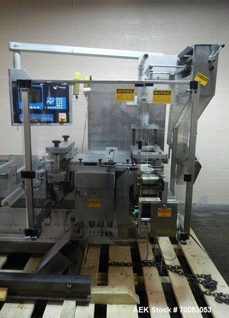 Used One (1) used Uhlmann thermoforming blister packaging machine, model UPS3, with Aylward feeder, Neslab chiller, full controls, reject station, serial# 189, built 1988.
