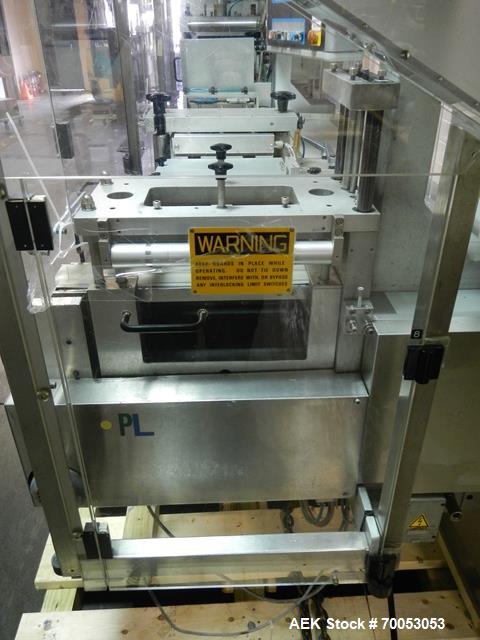 Used One (1) used Uhlmann thermoforming blister packaging machine, model UPS3, with Aylward feeder, Neslab chiller, full controls, reject station, serial# 189, built 1988.