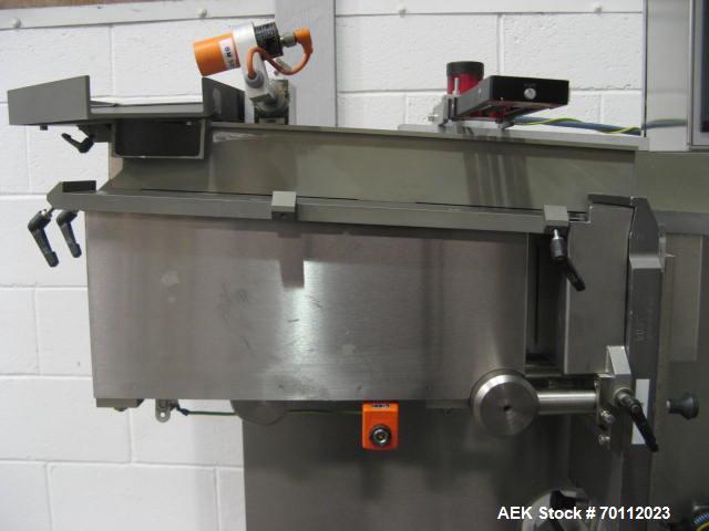 Used Bosch Pharmaceutical Blister Pack Solid Dose Thermoformer, Model TLT 1200. Machine is capable of speeds up to 200 blisters per minute (depending on product and blister format/material). Blister ...