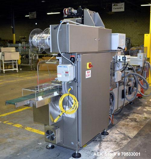 Used Klockner Medipak Model CP-2 EEL Blisterpack Machine. Capable of speeds from 20 to 60 cycles per minute. Max base film width: 150mm. Max film advance (draw off length): 150mm. Max froming depth: ...