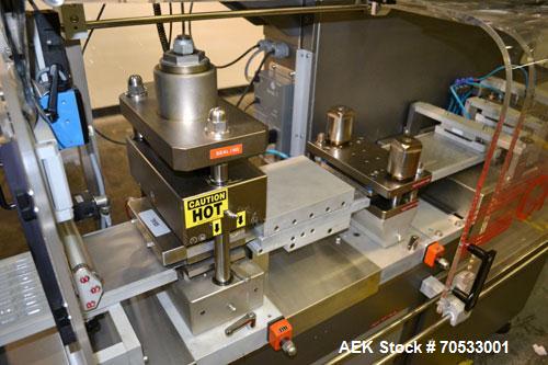 Used Klockner Medipak Model CP-2 EEL Blisterpack Machine. Capable of speeds from 20 to 60 cycles per minute. Max base film width: 150mm. Max film advance (draw off length): 150mm. Max froming depth: ...